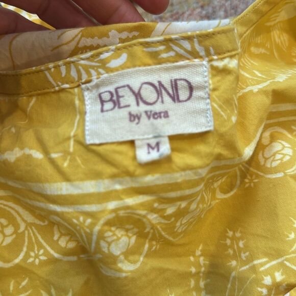 Beyond by Vera 1878 Poppy HARMONY GOLD Maxi Dress M - Picture 7 of 9